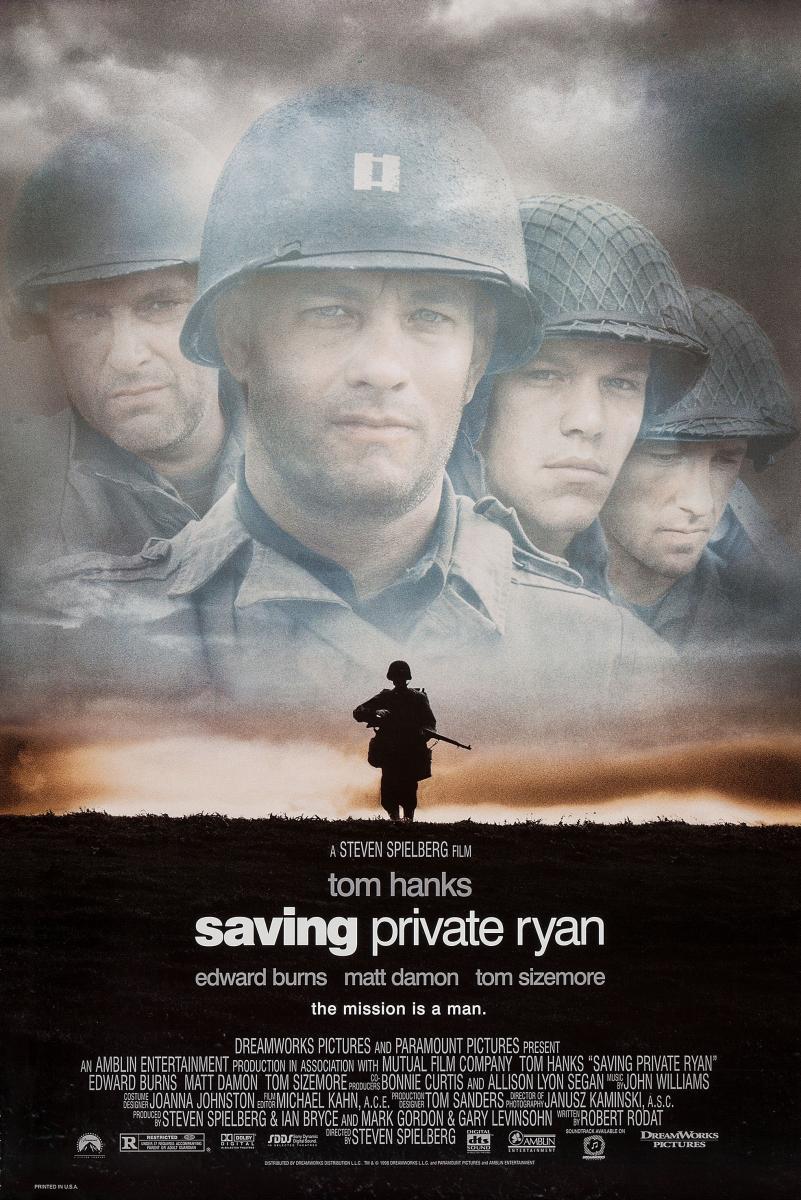 Película Salvar al soldado Ryan
